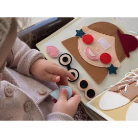 Quiet Book Toddler Toy: Velcro Felt Activity Book | Kinderkrama